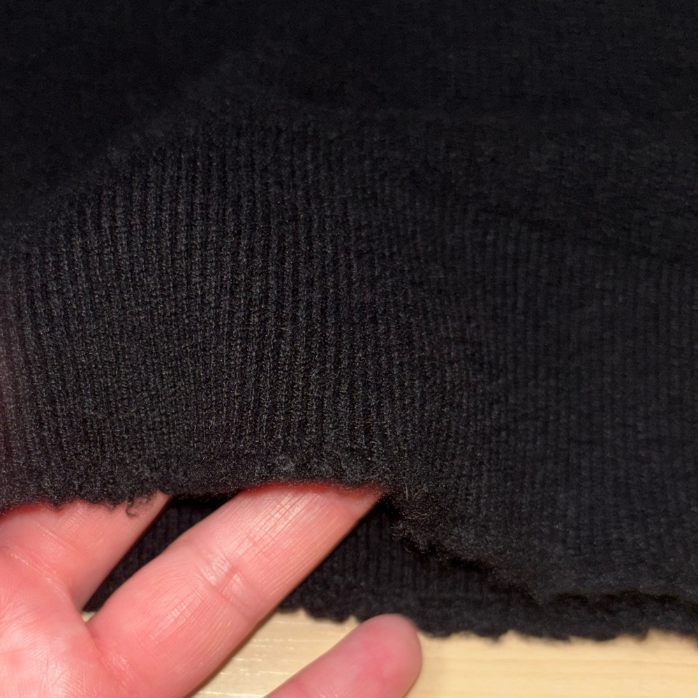 RE/DONE 100% Cashmere Crewneck Long Sleeve Top Black Small Natural Fiber Staple - Picture 12 of 14
